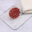 Silicone Shampoo Scalp Massage Brush Portable Hair Washing Comb (Pink) Newly