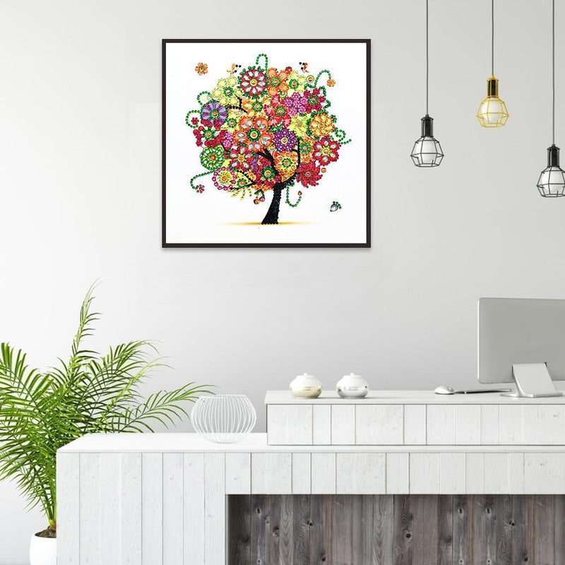 5D DIY Special Shaped Diamond Painting Tree Cross Stitch Mosaic Craft Kits