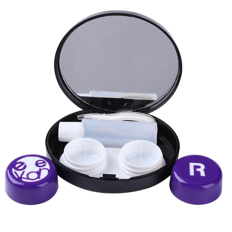 Portable Travel Square Contact Lens Case Simple Invisible Glasses Wearing Too