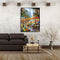 Painting By Numbers Kit DIY Street Tower Canvas Oil Wall Picture for Living R