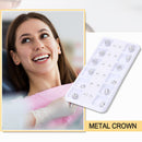 12pcs Dental Instrument Metal Prefabricated Crown Dental Tools for Crown Filling