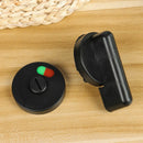 Public Toilet Partition Nylon Plastic Handle Indicator Lock Black Door Lock