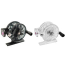 55mm Plastic Metal Winter Ice Fishing Reels Portable Fishing Reel (Black)