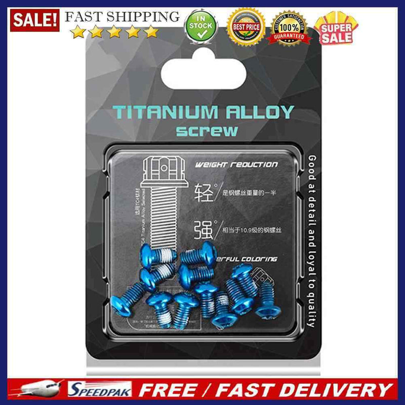 12x M5x10mm Disk Brake Rotor Bolts Bicycle Parts MTB Mountain Bike Brake Sc