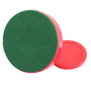 4Pcs Air Hockey Table Goalies with 4pcs Puck Felt Pusher Mallet Grip Red Newly