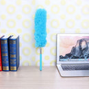Adjustable Stretch Extend Microfiber Feather Duster Dusting Brush(Blue)