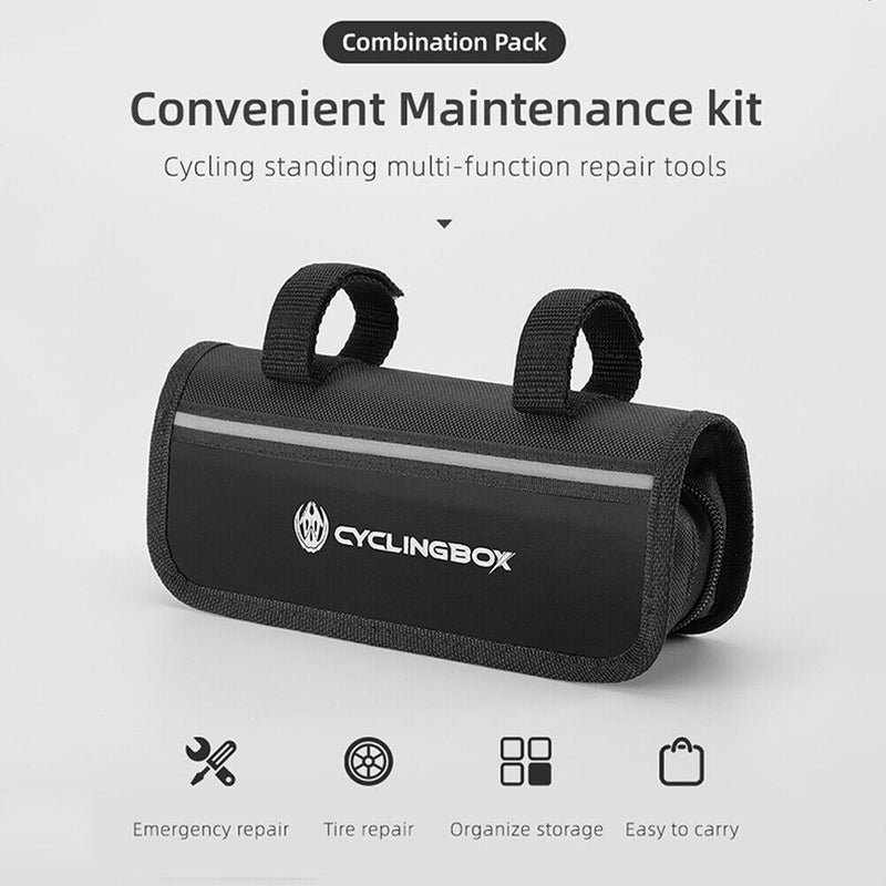 CYCLINGBOX Bicycle Air Pump MTB Bike Cycling Tire Patch Puncture Repair Tool Kit