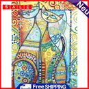5D DIY Special Shaped Diamond Painting Cat Embroidery Mosaic Kit Home Wall Decor