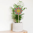 Rhinestone Craft Yard Lawn Flowers Decor Stick for Outdoor Home Christmas Gifts