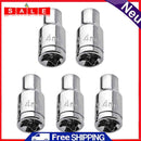 5pcs 4mm Double End Mini Short Hexagon Ratchet Wrench Tensioner Socket Sleeve Head