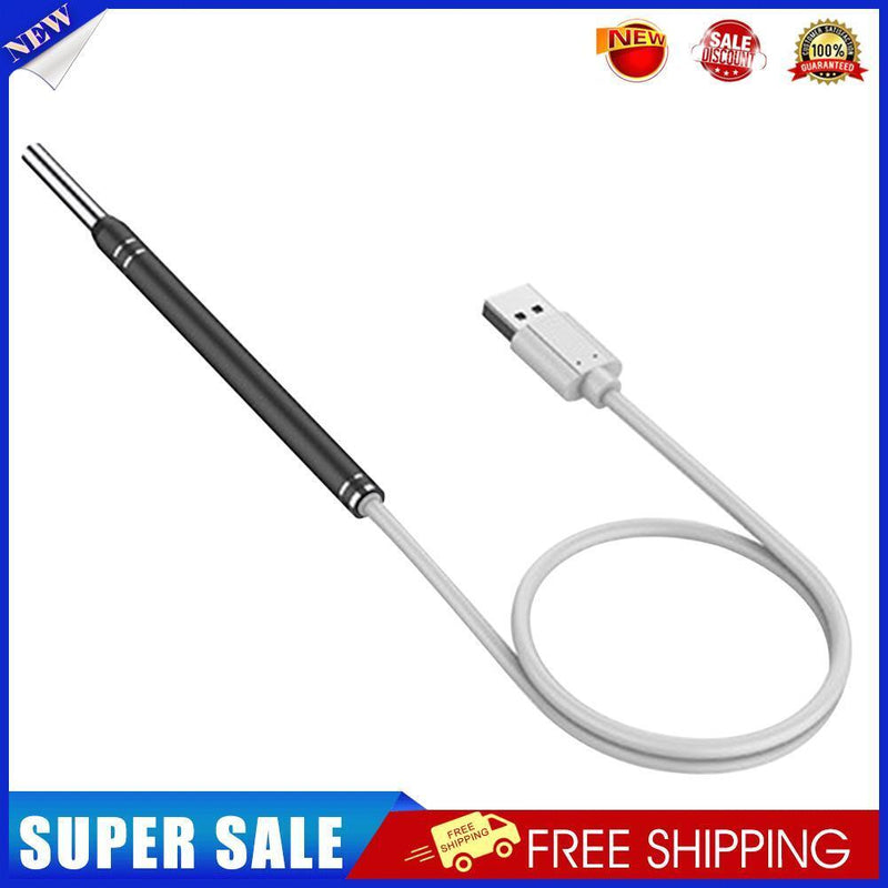 Ear Wax Cleaning Earpick Otoscope Ear Sticks Camera Endoscope (5.5mm Black)
