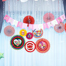 7pcs/lot DIY Diamond Painting Honeycomb Paper Fan Set Birthday Party Decor