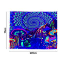 Fluorescent Tapestry Colorful Mushroom Wall Hanging Luminous Tapestries Dec