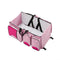 Waterproof Baby Crib Changing Diapers Foldable Mummy Shoulder Bag (Pink)