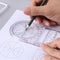 Multifunction Rotating Geometric Ruler Drawing Template Art Design Construction