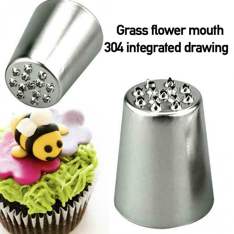 Grass Baking Decorating Cupcake Cake Icing Piping Nozzles Pastry 2021 Tips Q3Q8