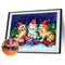 Handmade Christmas Cat 5D DIY Full Round Drill Drawing Kit Diamond Painting Gift