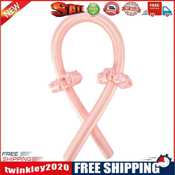 Soft Hair Heatless Curling Rod Foam Sponge Roller Hair Styling Tools (Pink)