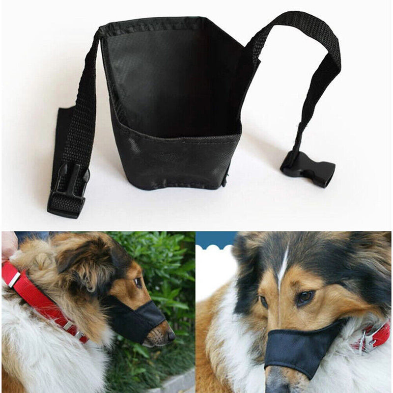 Adjustable Oxford Cloth Stop Bite Dog Muzzles Safety Breathable Pet Mouth Cov