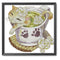 Flower Animal Cross Stitch 14CT Stamped Canvas DIY Embroidery Home Decoration