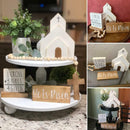 Easter Wooden Nativity Set Resurrection Scenes Wooden Decors Cross Home Ornament