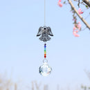 Crystal Metal Angel Hanging Pendant Home Garden Car Decor (A)