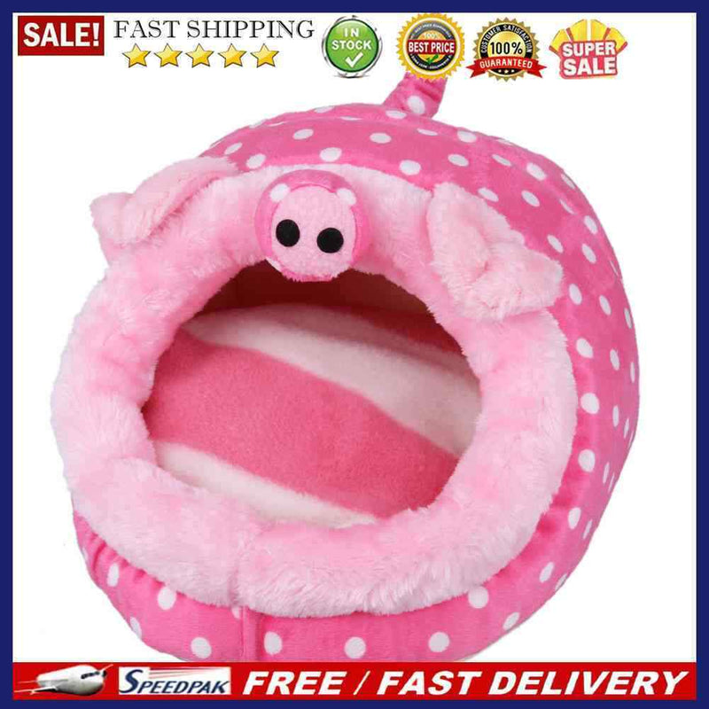 Cute Pet Hamster Cage Hammock Nest Animal Design Warm Plush Hamster House