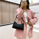 Alligator PU Women Handbag Tote Office Lady Shoulder Underarm Bags (Black)
