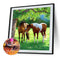5D DIY Full Drill Diamond Painting Horse Cross Stitch Mosaic Craft Wall Arts Kit