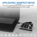 Programming Macro Keyboard USB 9 Key + 2 Knob Mechanical Keypad (Black)