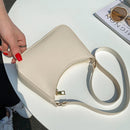 Retro Solid Color PU Leather Shoulder Underarm Bag Casual Women Hobos Handbags