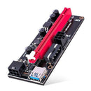 10X Ver009S PCI-e Riser Card PCI Express 1Xto 16X Adapter USB3.0 Data Cable
