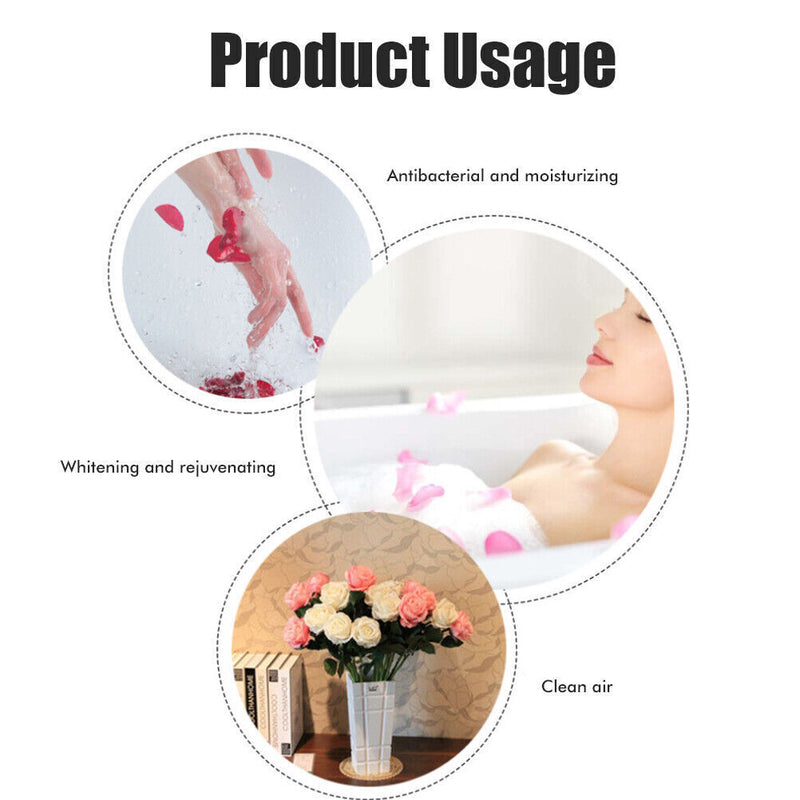 10Pcs Rose Bath Soap Flower Petal Heart Box For Wedding Valentine's Day Gift