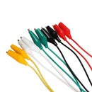 10pcs 50cm Colorful Crocodile Clamps Cable-Double-Ended Jumper Test Leads Wire DIY