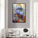 Iris Oil Paint By Numbers Kit DIY Acrylic Painting for Adults Home Decoration