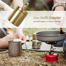 Yellow Copper Inflation Valve Burner Valve Gas Refill Adapter Outdoor Campi