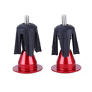 Two Pair Bike Bicycle Aluminum Handlebar Grips Handle Bar Cap Gray