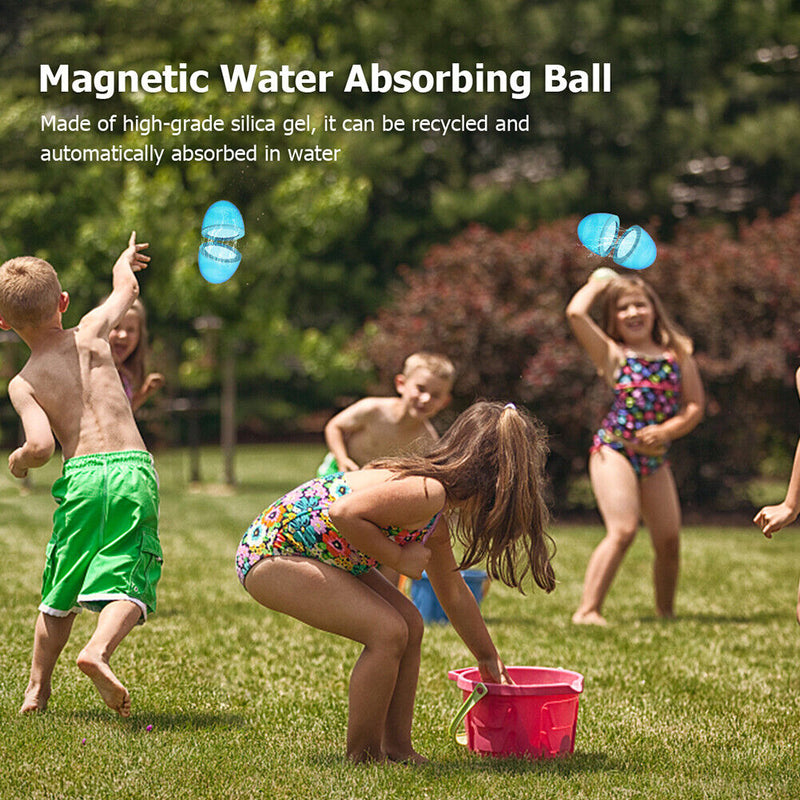 #A 50mm Magnetic Water Bomb Splash Balls Self-Sealing Silicone Pool Water Balloo