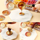 100pcs Octagon Seal Wax Beads Seal Stamp Beaded Envelope (Bright Orange) Newly