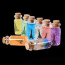 4 Pcs Mini Clear Glass Bottles Empty W/Corks Small Sample Jars 10ml Good S9X4