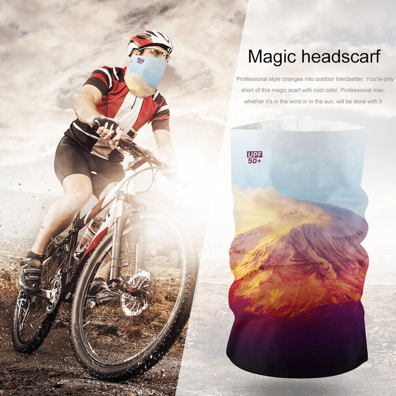Sports Cycling Neck Tube Scarf Summer Outdoor Running Bandana Headband (2) Newly