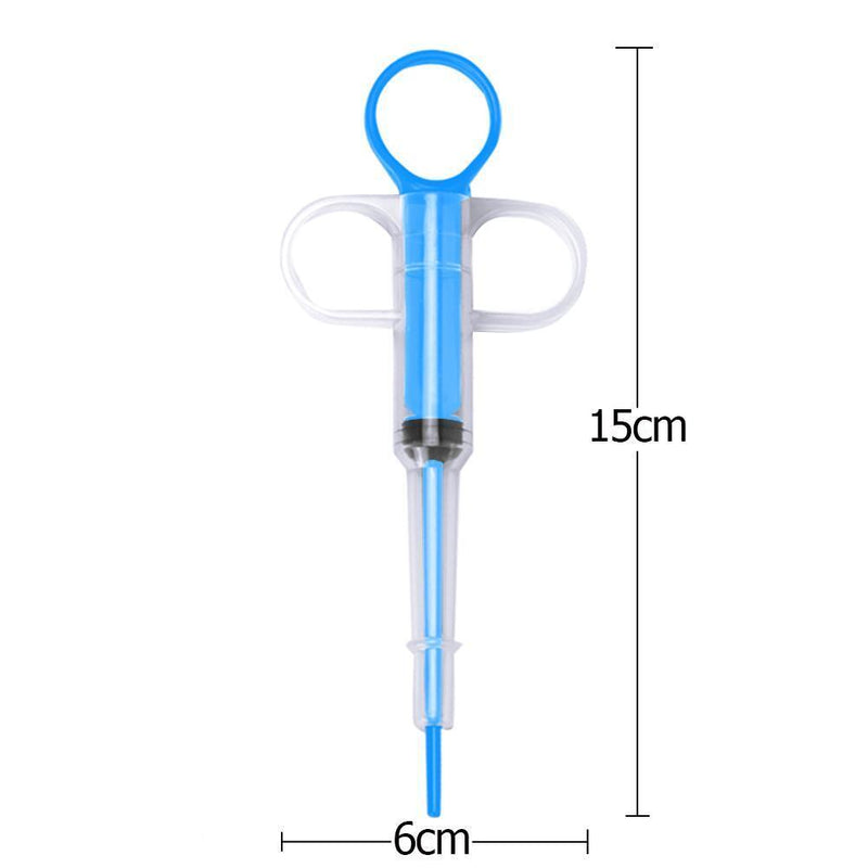 Dog Cat Piller Medicine Dispenser Pills Injection Needle Pet Feeder(Blue) Newly