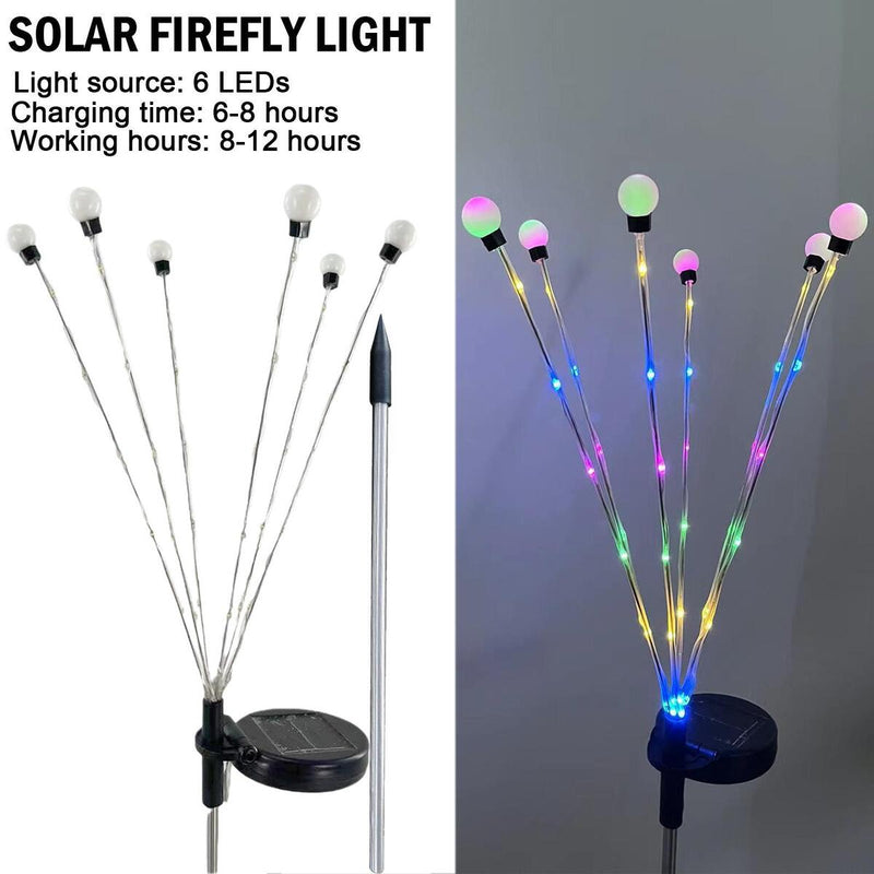 Solar LED Light Outdoor Garden Decor Landscape Light Firework Firefl!