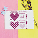 2pcs Metal Cutting Dies Stencil Stamps DIY Craft Heart Flower Embossing (C)