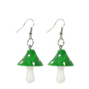 For Women Men Mushroom Earrings Mushroom Pendant Statement Dangle Hook Earrings