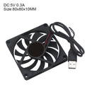DC 5V USB Power Router fan DIY PC Cooler TV Box Wireless Cooling Quiet
