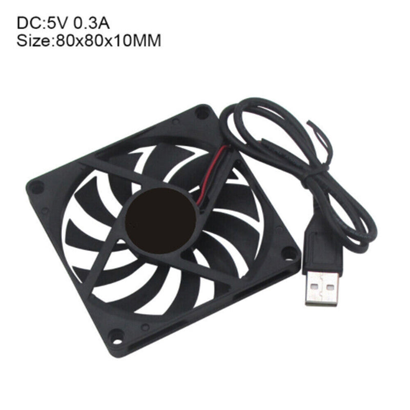 DC 5V USB Power Router fan DIY PC Cooler TV Box Wireless Cooling Quiet