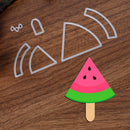 6pcs DIY Watermelon Ice Stencil Scrapbook Embossing Cutting Dies Card