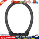 5-Digit MTB Bike Combination Locks Anti-Theft Wire Lock (Black 17.2x570mm) Newly