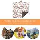 Outdoor Picnic Mat Thick Waterproof Hiking Beach Play Blanket (Watermelon)